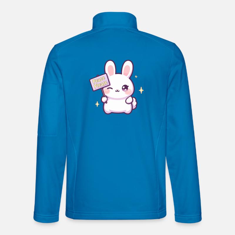 Peace Please - Unisex Softshell Jacket - light blue