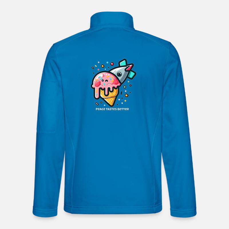 Peace Tastes Better - Unisex Softshell Jacket - light blue