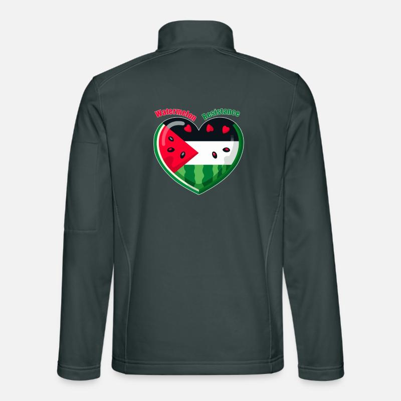 Résistance à la pastèque Veste en tissu softshell Unisexe