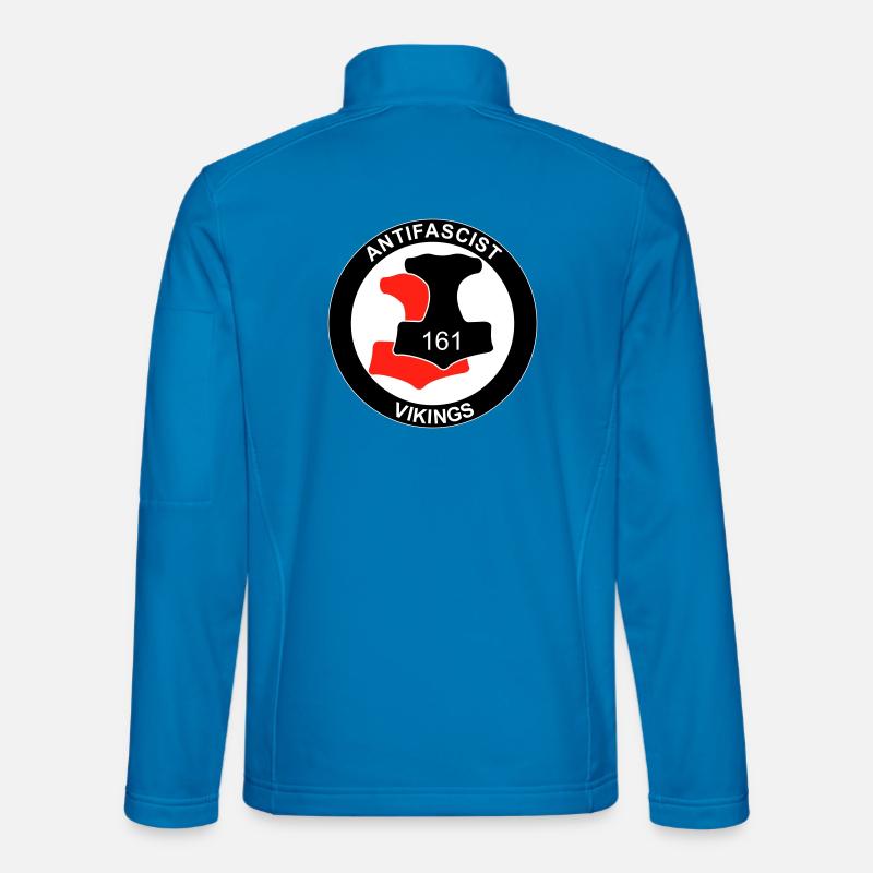 Antifa Vikings - Unisex Softshelljacke - Lichtblau