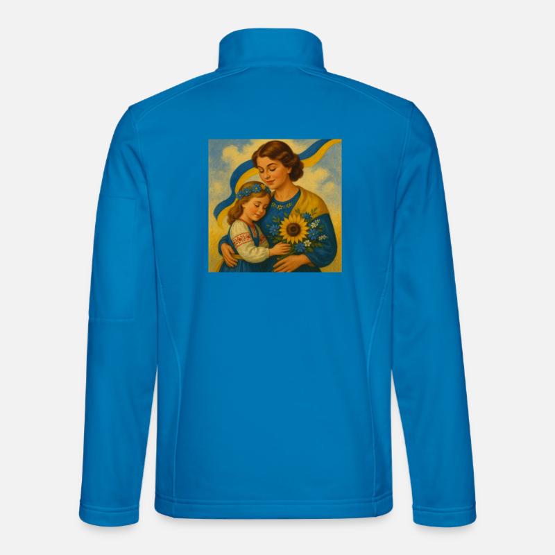 Die Sorge der ukrainischen Mutter Unisex Softshelljacke