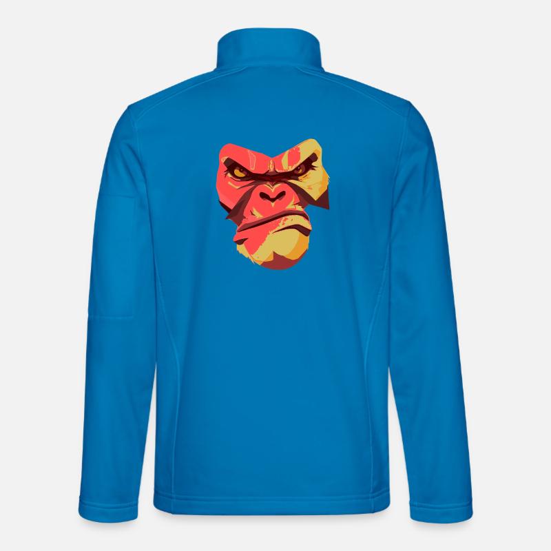 Gorilla Power Back Design - Unisex Softshell Jacket - light blue