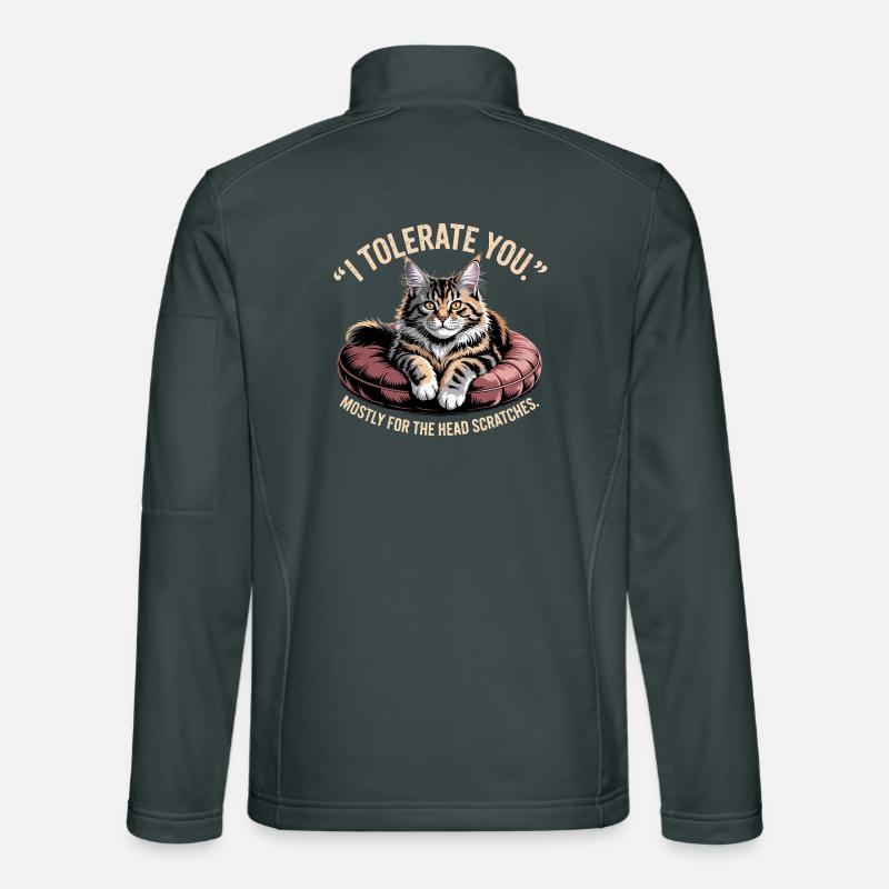 Kopf Kratzer Katze Unisex Softshelljacke