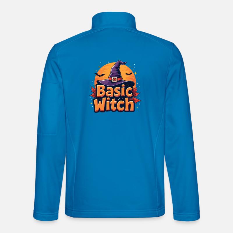 Basic Witch Halloween Saying - Unisex Softshell Jacket - light blue