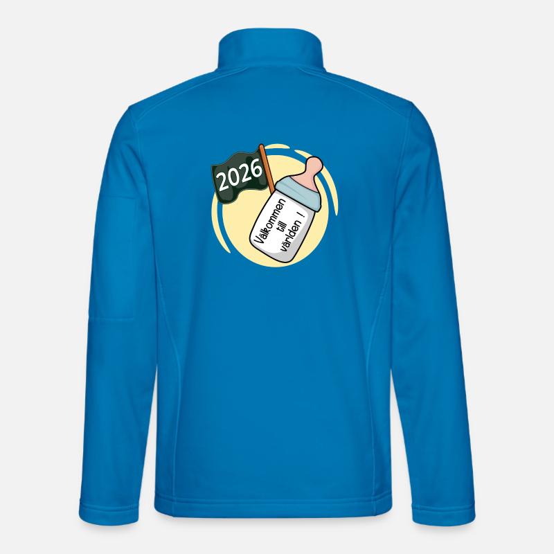 Willkommen in der Welt 2026 - Unisex Softshelljacke - Lichtblau