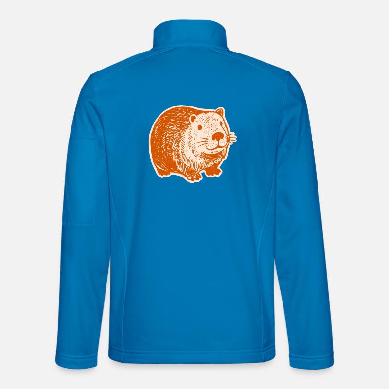 Capybara - Mignons capybaras - Veste en tissu softshell Unisexe - bleu clair