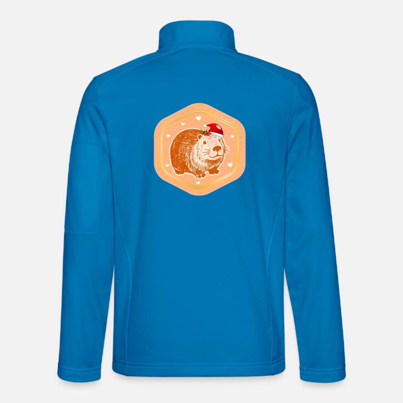 CHRISTMAS CAPYBARA ST. NICHOLAS - Unisex Softshell Jacket - light blue