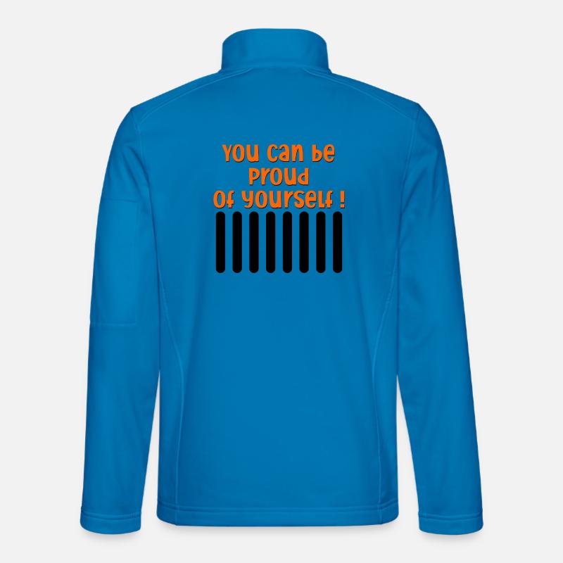 MOTIVATION BEING PROUD - Unisex Softshell Jacket - light blue
