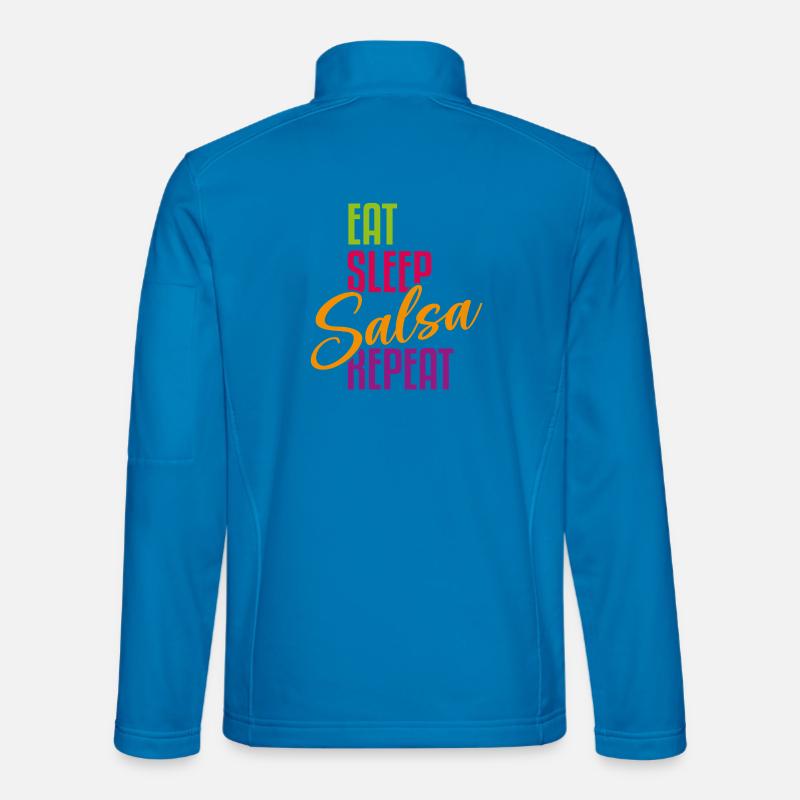 Eat Sleep Salsa Repeat – Salsa Outfit - Unisex Softshell Jacket - light blue