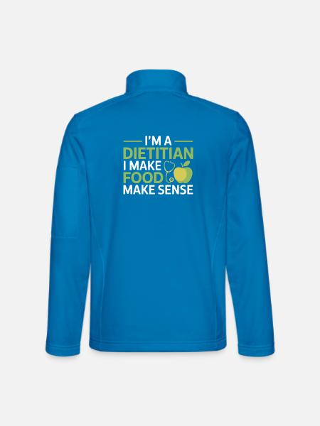 Registrierter Ernährungsberater Ernährung vereinfacht den Beruf - Unisex Softshelljacke - Lichtblau - Hinten