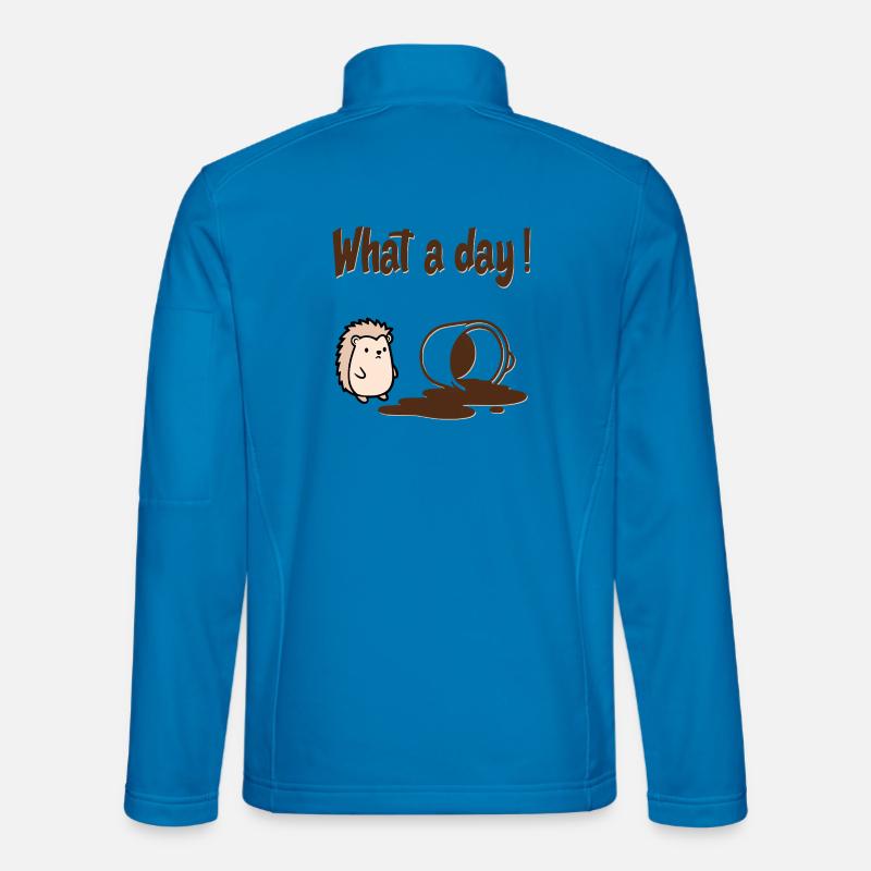 Hedgehog Coffee - Unisex Softshelljacke - Lichtblau