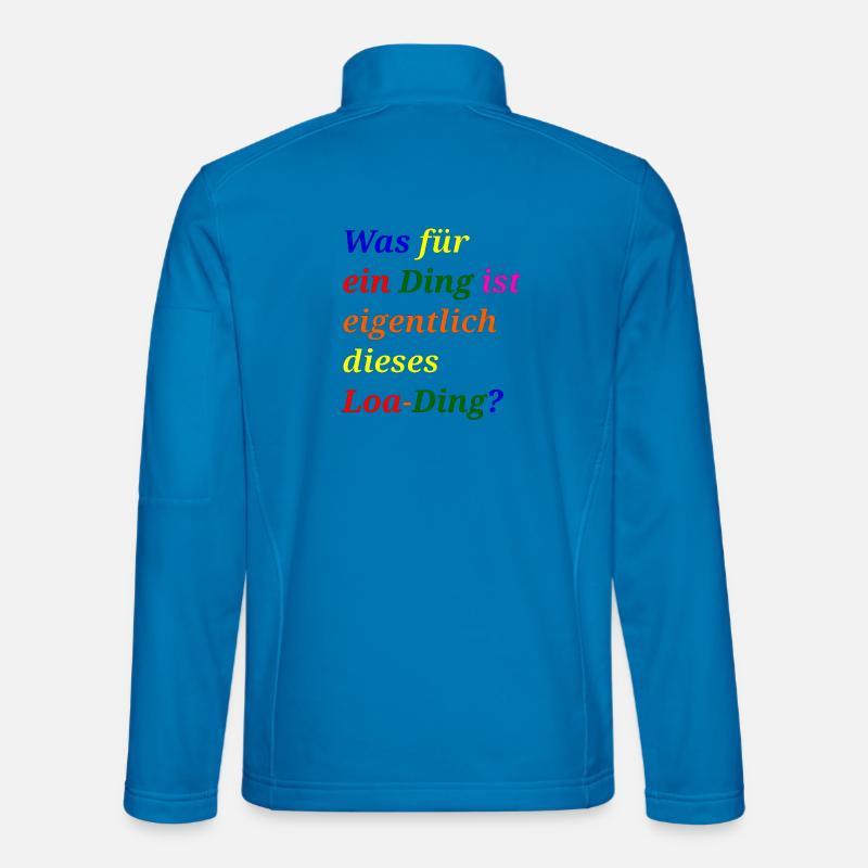 Loa-Ding? – Lustiges Wortspiel - Unisex Softshelljacke - Lichtblau