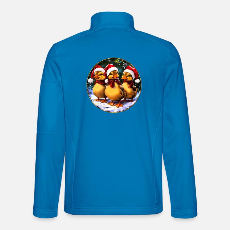 Santa Claus Duckling - Unisex Softshell Jacket - light blue