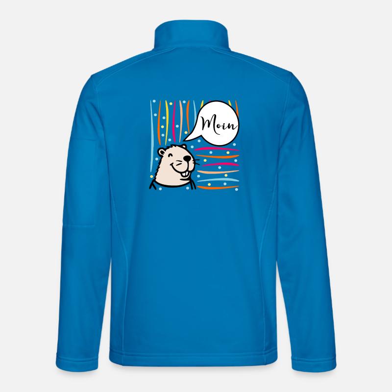 Norddeutschland Moin Capybara - Unisex Softshelljacke - Lichtblau