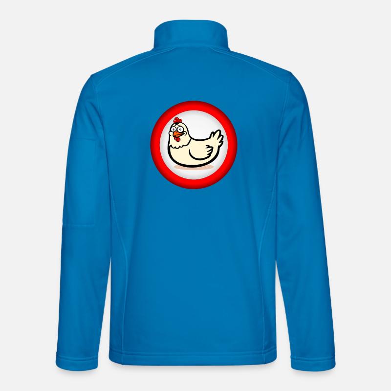 Chicken Keeping Chickens Sign - Unisex Softshell Jacket - light blue