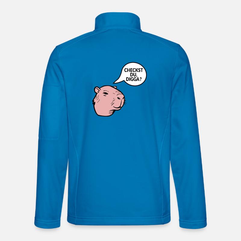 Jugendsprache Checkst Du Digga - Unisex Softshelljacke - Lichtblau