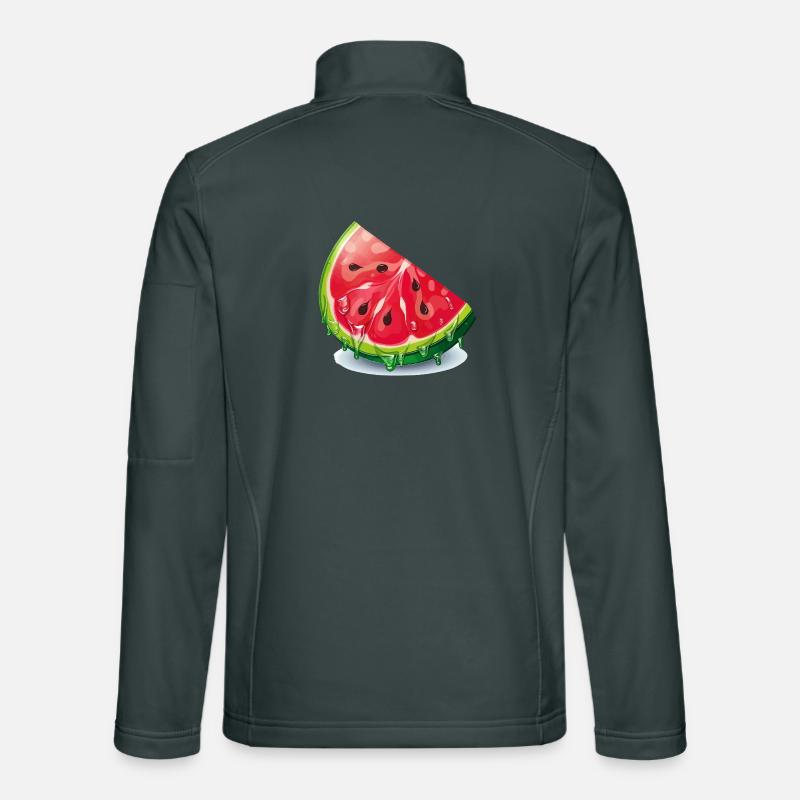 Tranche de pastèque Veste en tissu softshell Unisexe
