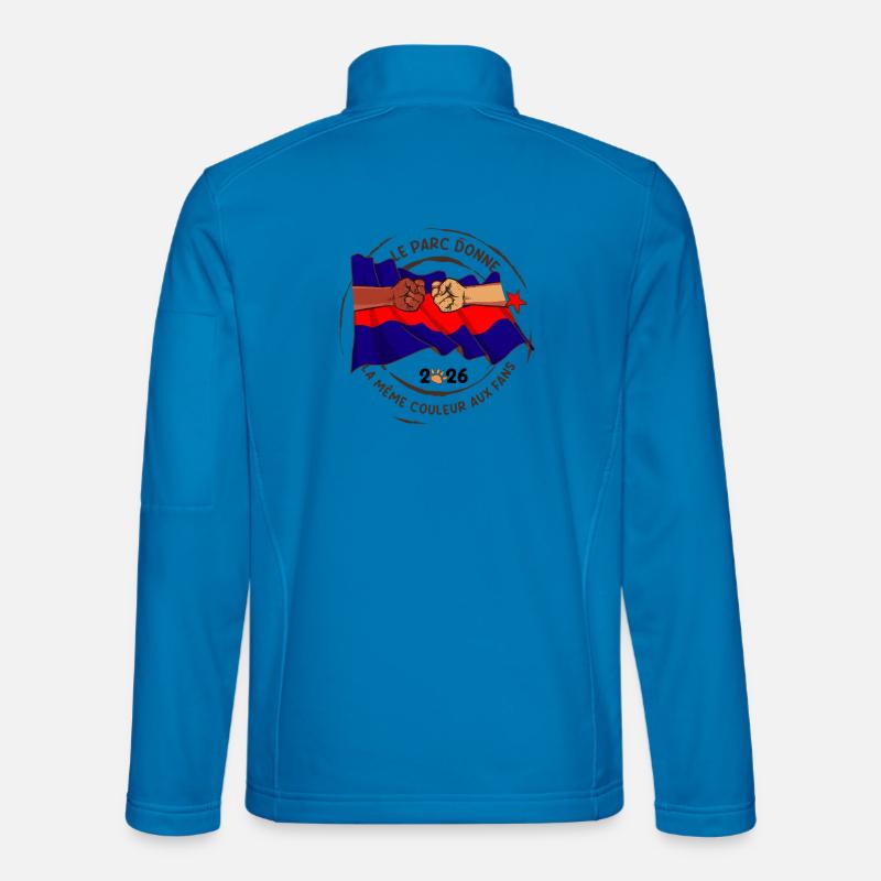 Le_Parc_donne_la_meme_couleur_aux_fans - Unisex Softshell Jacket - light blue