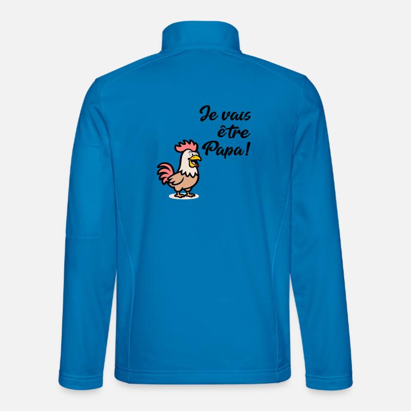 Chickens Daddy Chickens - Unisex Softshell Jacket - light blue