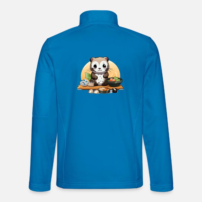 Otter Sushi Fest - Unisex Softshelljacke - Lichtblau