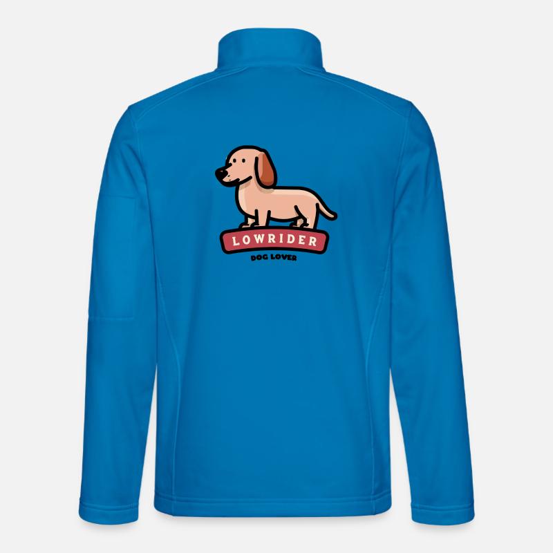 Lowrider Dachshund - Unisex Softshell Jacket - light blue