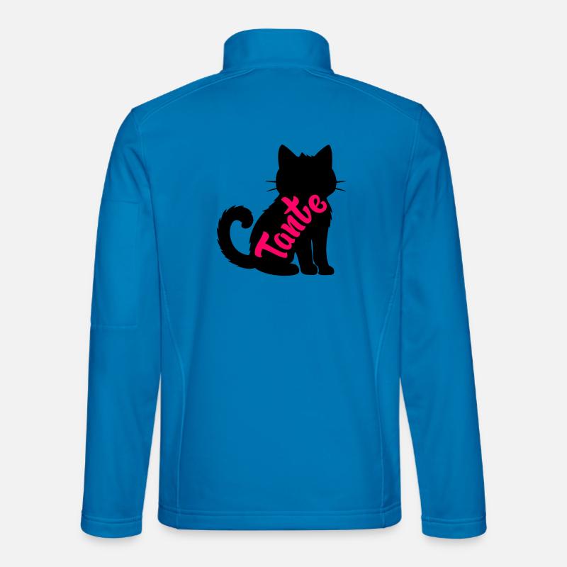 Cat Aunt - Unisex Softshell Jacket - light blue
