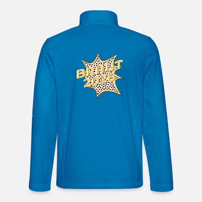 Braut 2026 Popart - Unisex Softshelljacke - Lichtblau