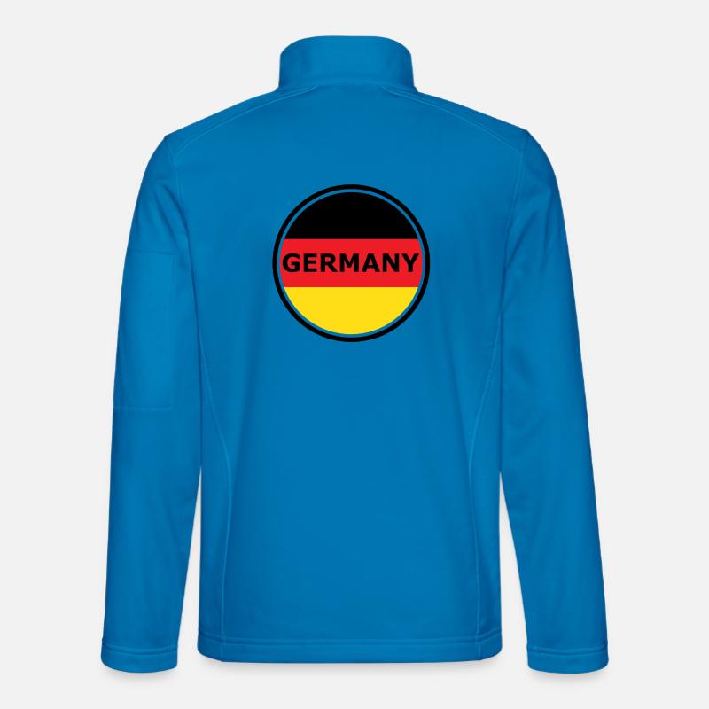 Germany Flag Semicircle Graphic Unisex Softshell Jacket