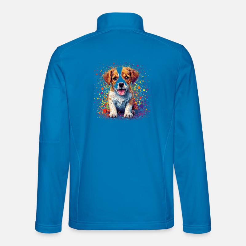 Chiot Beagle - Veste en tissu softshell Unisexe - bleu clair