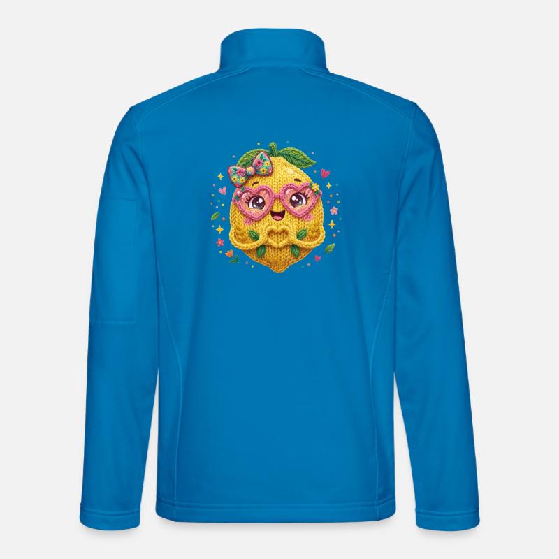 Zitrone Herzhände - Unisex Softshelljacke - Lichtblau