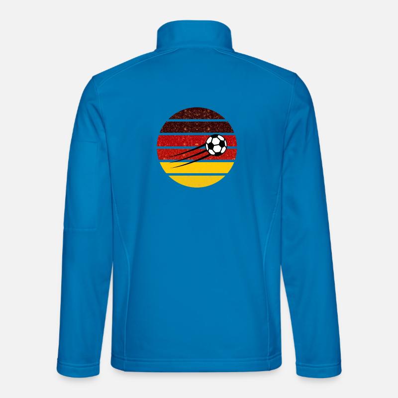 Football Circle Germany Retro Gradient Unisex Softshell Jacket