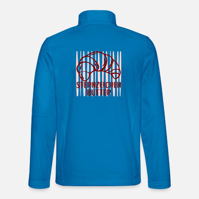 Sternzeichen Butter Croissants - Unisex Softshelljacke - Lichtblau