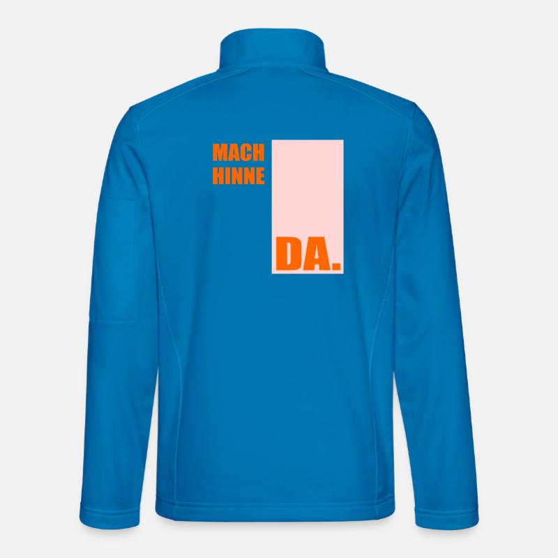 Berlinerisch Zeit Berlin - Unisex Softshelljacke - Lichtblau