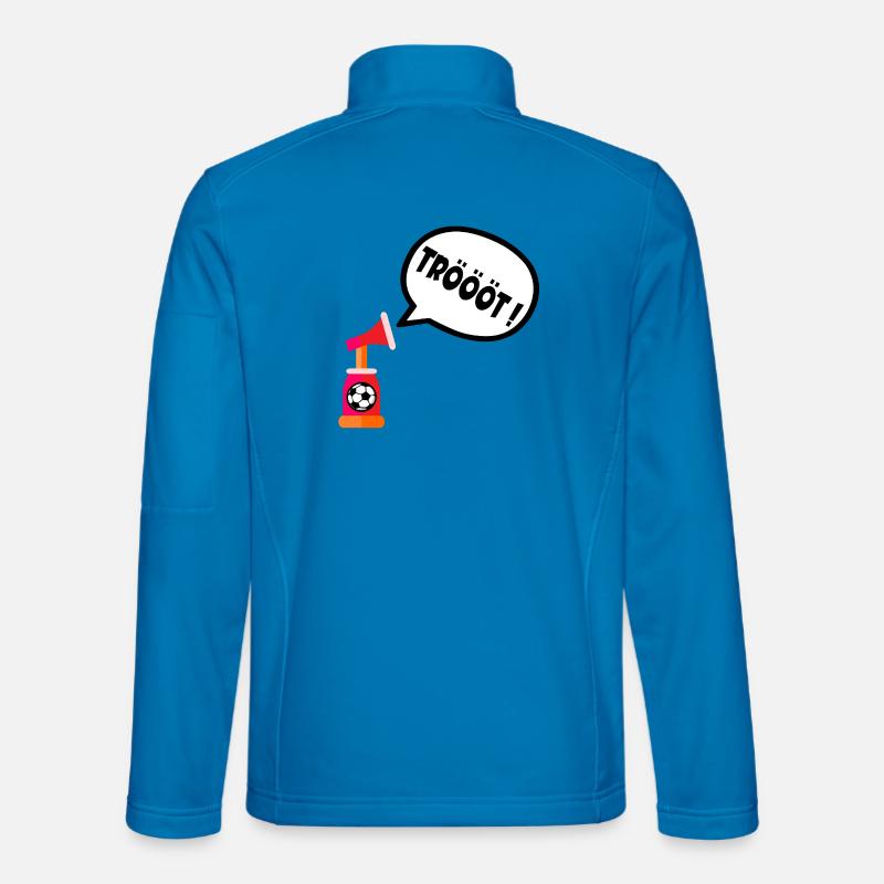 Fußball Stadion Tröte - Unisex Softshelljacke - Lichtblau
