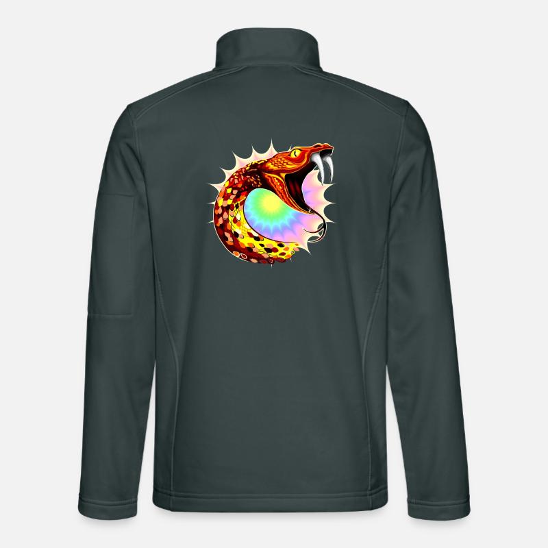 Kosmische Schlange Unisex Softshelljacke