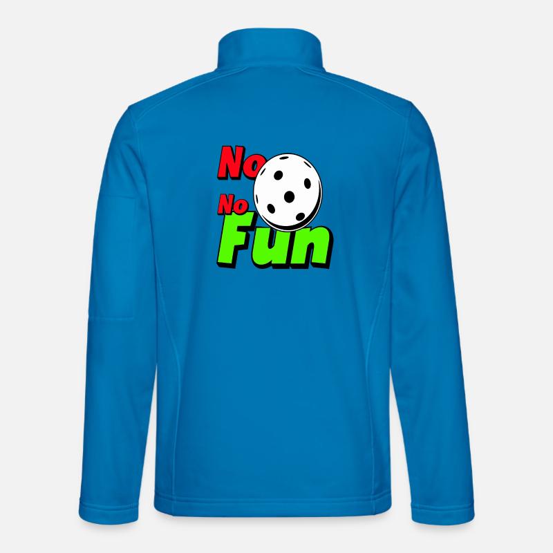 No Floorball No Fun - Unisex Softshelljacke - Lichtblau