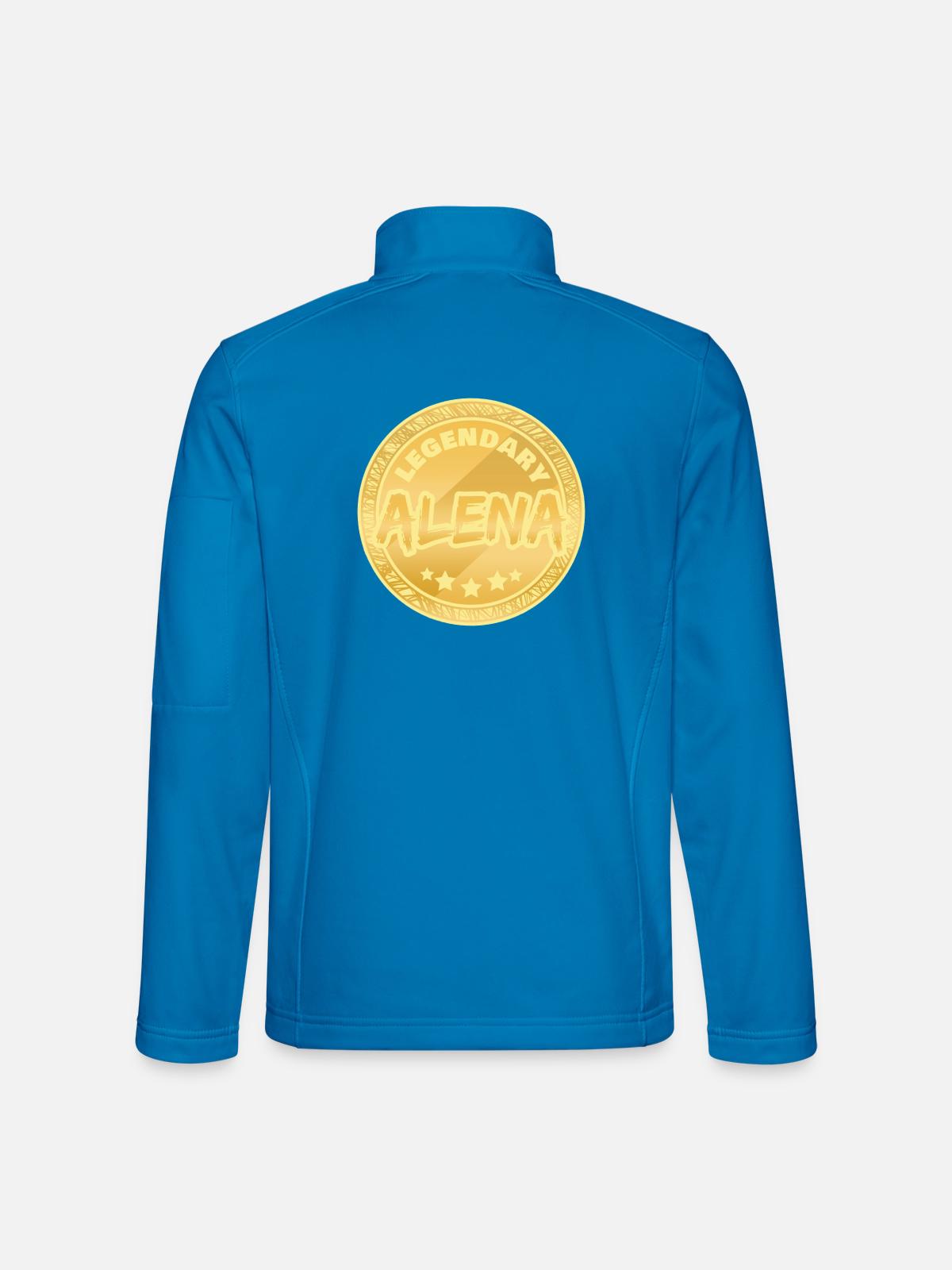Geschenkidee Alena - Unisex Softshelljacke - Lichtblau - Hinten