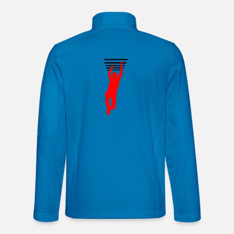 Prise OCR – Conception de barres suspendues - Veste en tissu softshell Unisexe - bleu clair