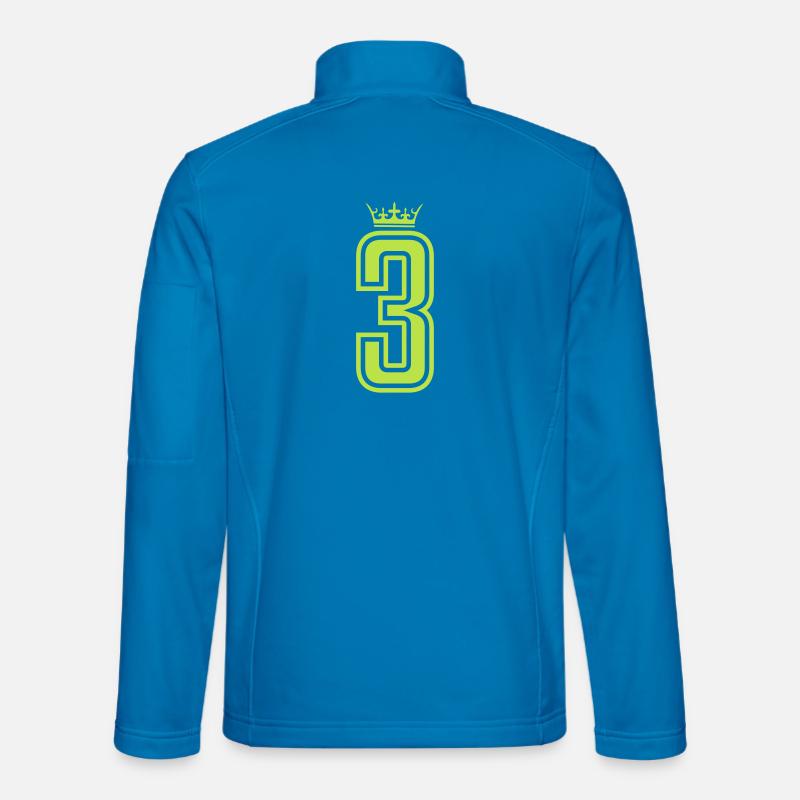 Königliche Drei 3 - Unisex Softshelljacke - Lichtblau