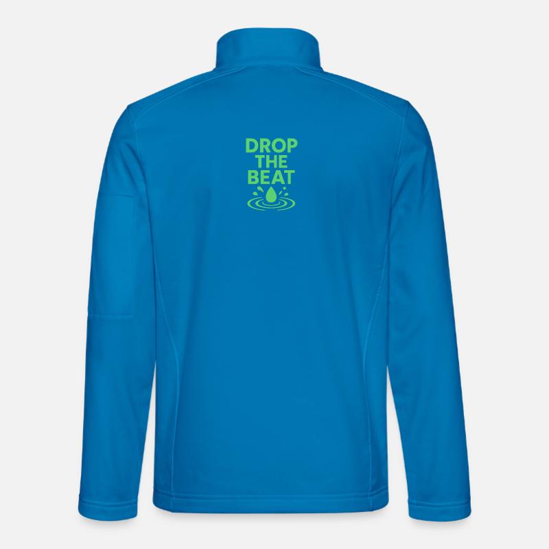 Drop the beat - Unisex Softshelljacke - Lichtblau