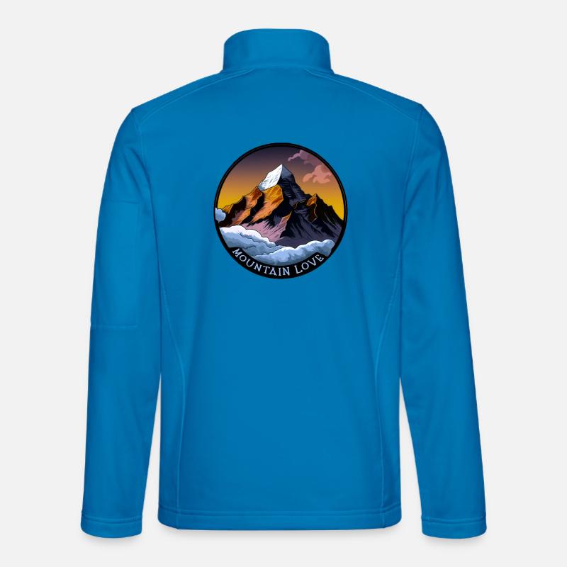 Mountain Love - Unisex Softshelljacke - Lichtblau