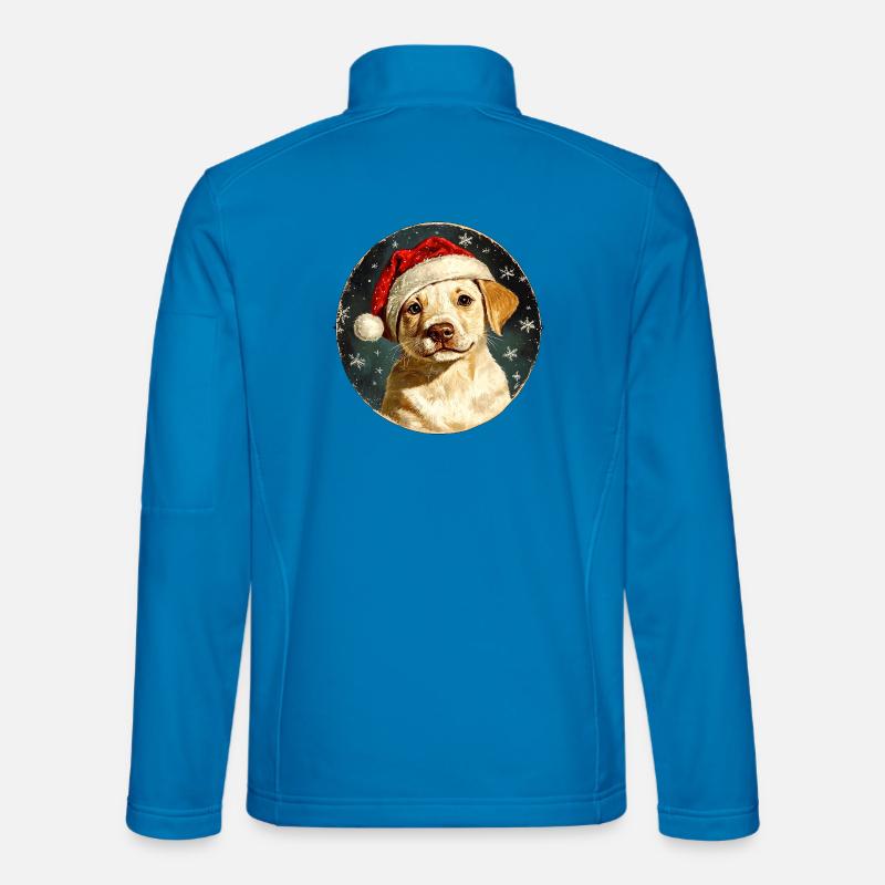 Weihnachtsmann Collie - Unisex Softshelljacke - Lichtblau