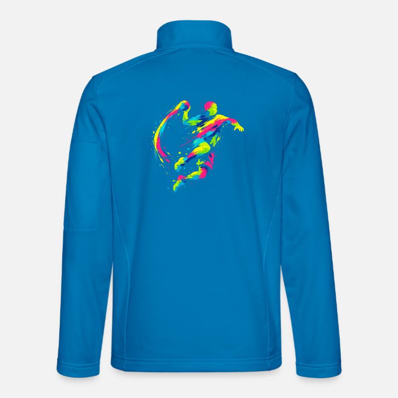 Handball Trainer Handballer Funny Saying - Unisex Softshell Jacket - light blue