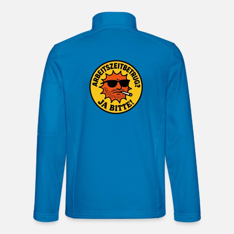 Working time fraud? Yes, please! - Unisex Softshell Jacket - light blue