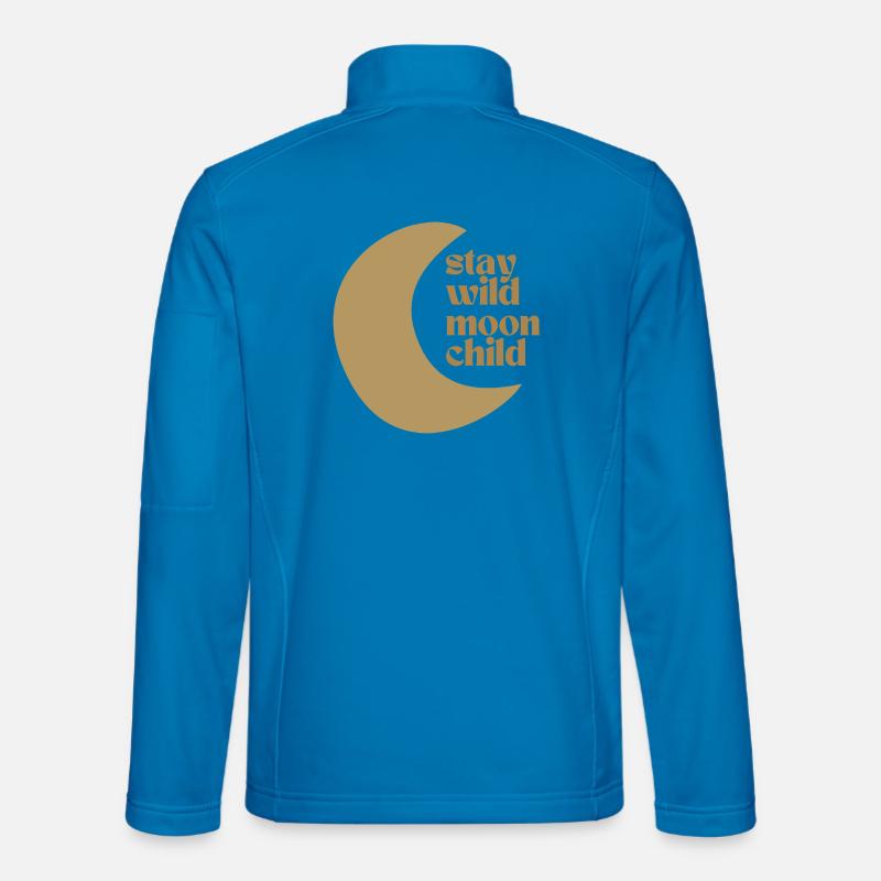 Stay Wild Moon Child - Unisex Softshell Jacket - light blue