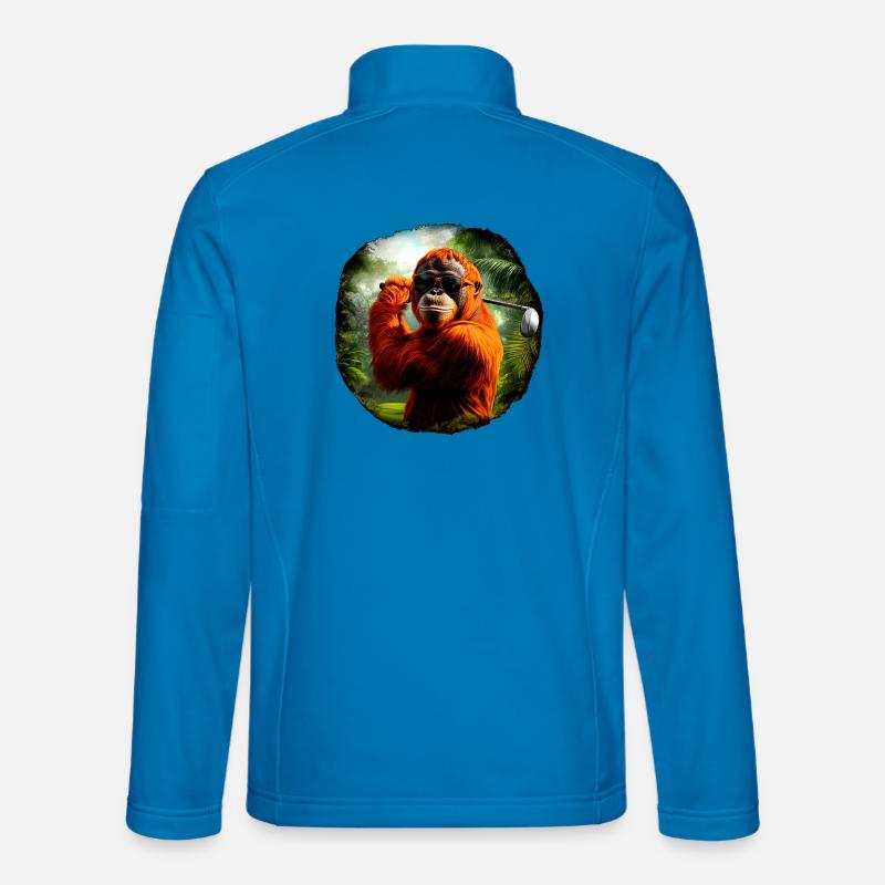 Orangutans Gulf / Monkey - Unisex Softshell Jacket - light blue