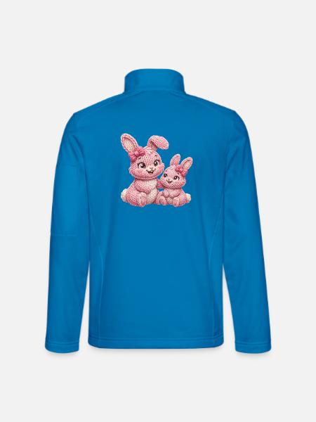 Hasen Kinder Hasenkinder - kleine große Schwester - Unisex Softshelljacke - Lichtblau