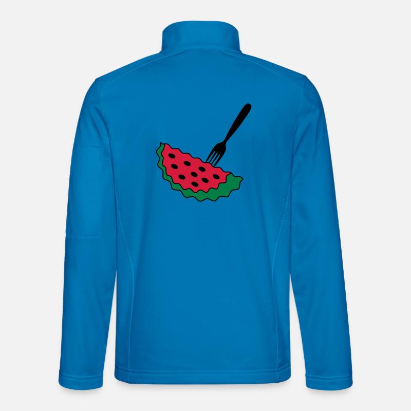 Melon with fork - Unisex Softshell Jacket - light blue