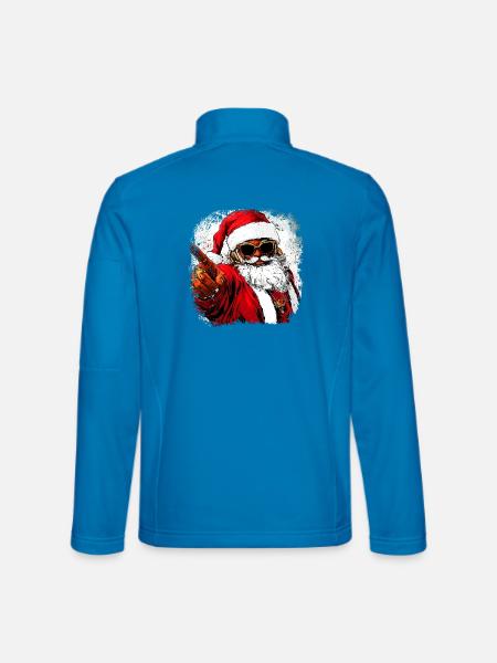 Weihnachtsmann Hip Hop - Unisex Softshelljacke - Lichtblau
