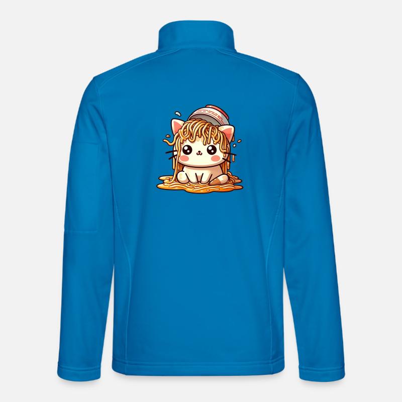 Ramen Cat-tastrophe! The Ramen Cat - Unisex Softshell Jacket - light blue